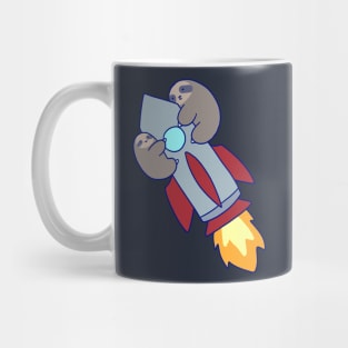 Rocket Ship Sloths Mug